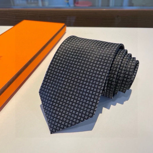 Full Monogram Jacquard Silk Necktie
