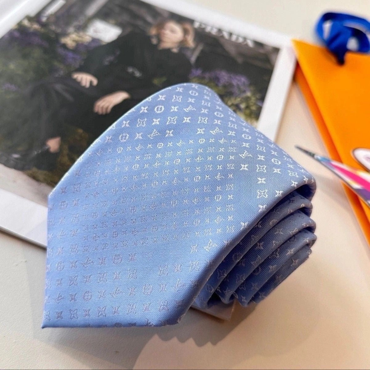 Mini Monogram Jacquard Silk Tie