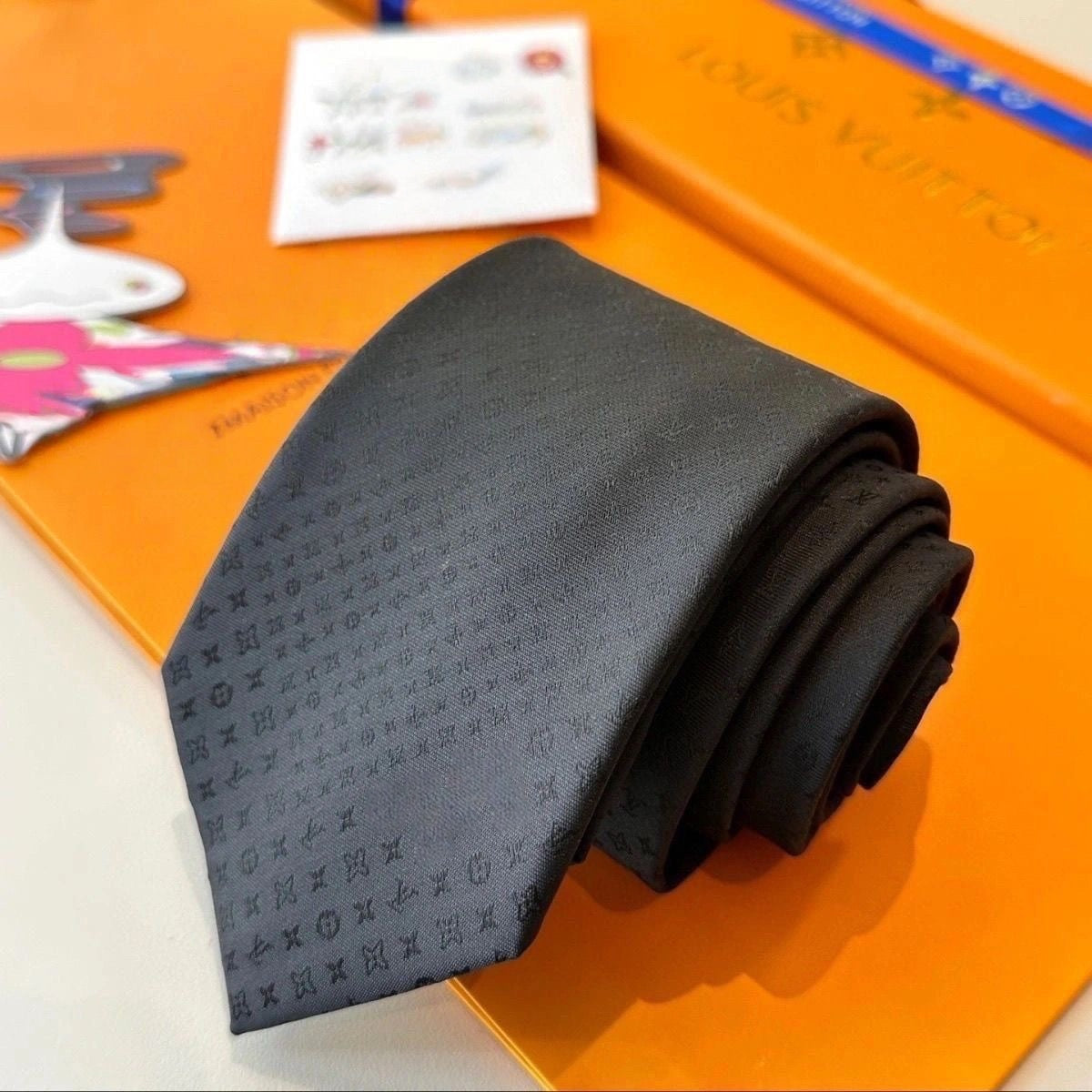 Mini Monogram Jacquard Silk Tie