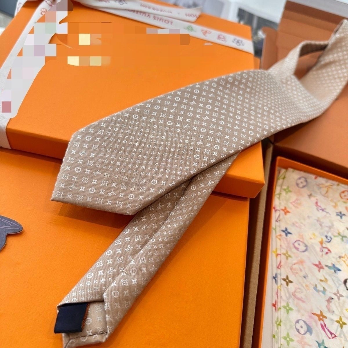 Mini Monogram Jacquard Silk Tie