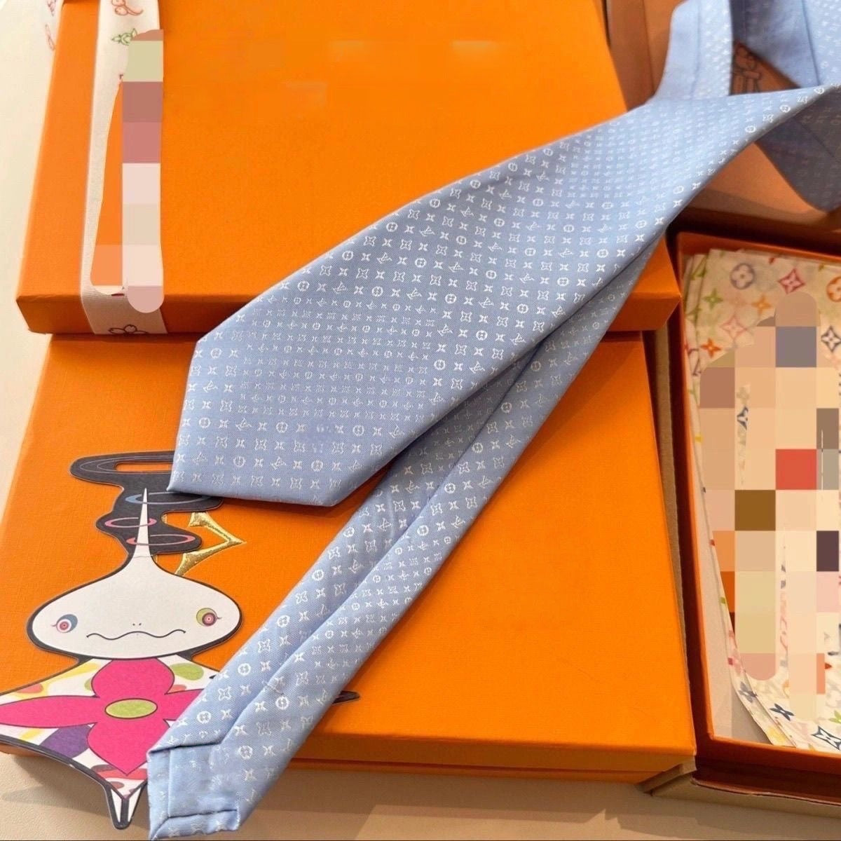 Mini Monogram Jacquard Silk Tie