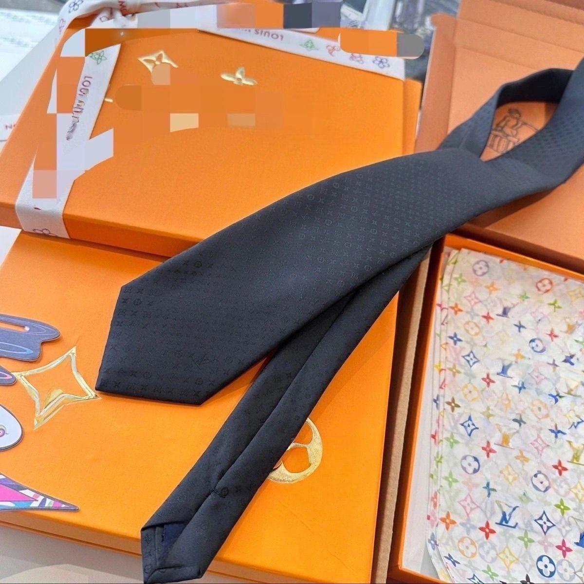 Mini Monogram Jacquard Silk Tie