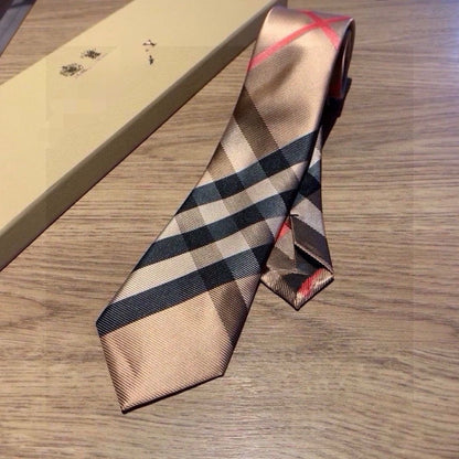 Classic Vintage Check Silk Necktie