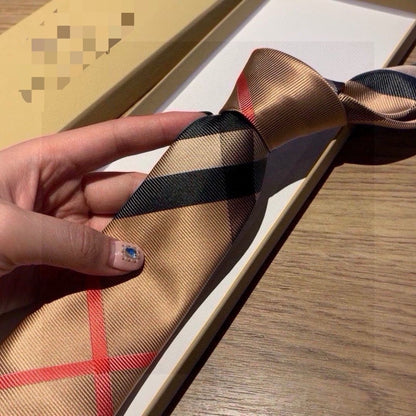 Classic Vintage Check Silk Necktie