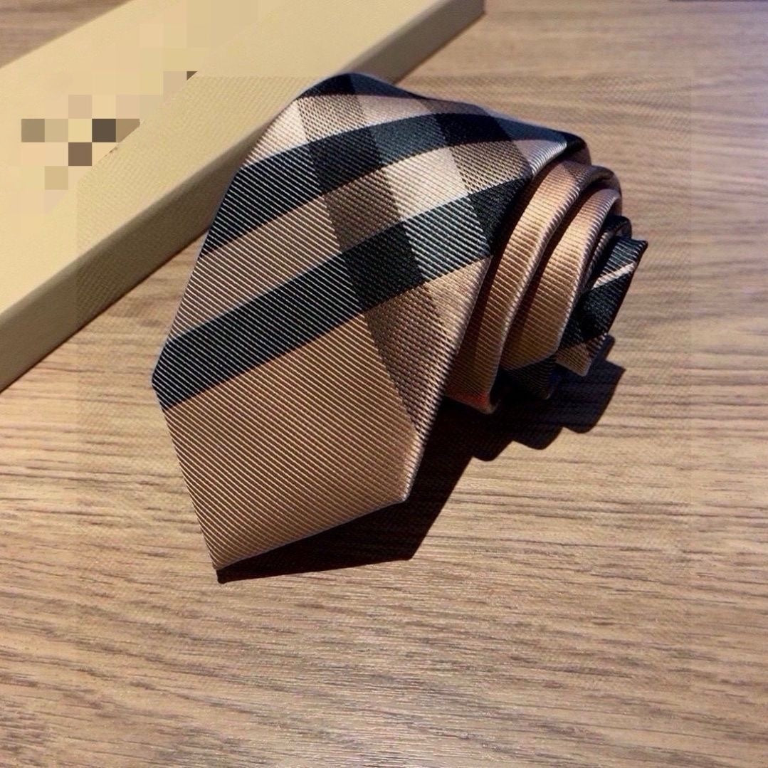Classic Vintage Check Silk Necktie