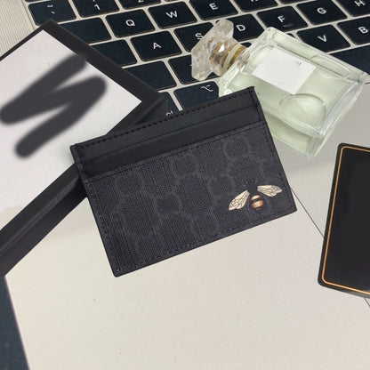 Animal Print Interlocking Pattern Card Holder