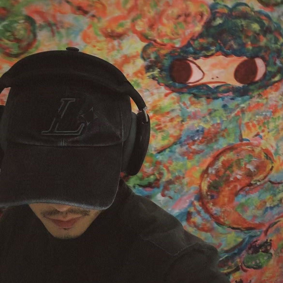 Washed Denim Letter Embroidery Distressed Baseball Cap