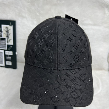 Full Embossed Monogram Rhinestone Baseball Cap