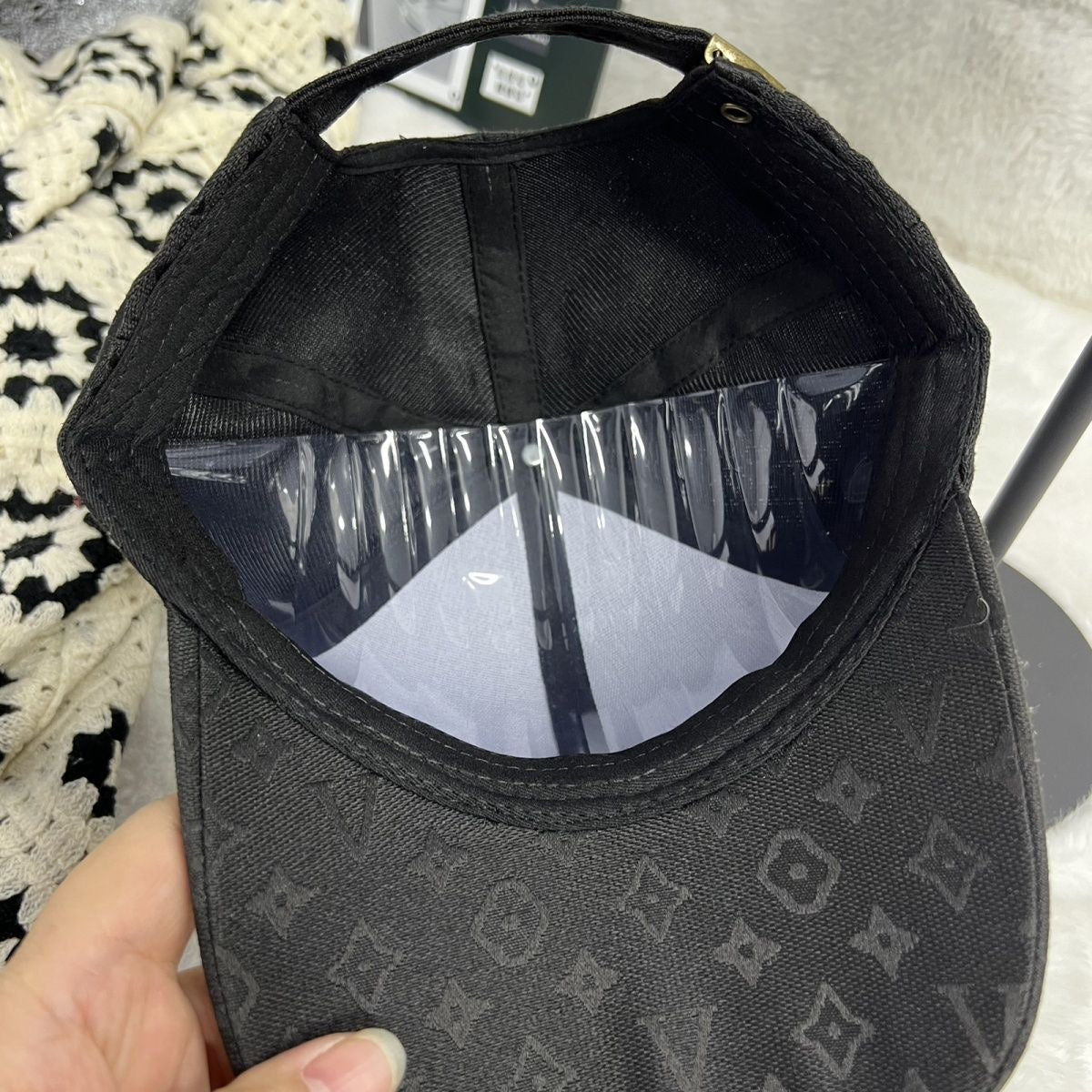 Full Embossed Monogram Rhinestone Baseball Cap