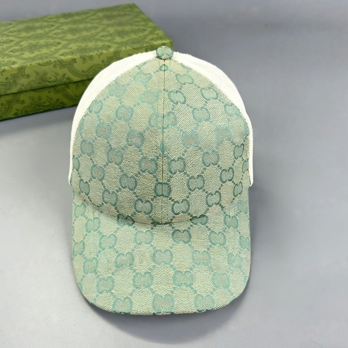 Monogram Patchwork Mesh Breathable Baseball Cap