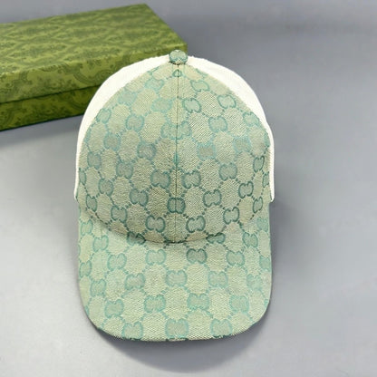 Monogram Patchwork Mesh Breathable Baseball Cap