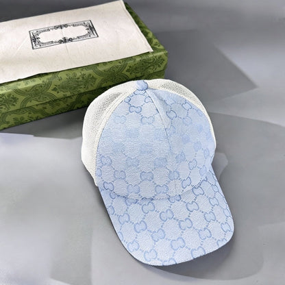 Monogram Patchwork Mesh Breathable Baseball Cap