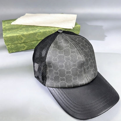 Monogram Patchwork Mesh Breathable Baseball Cap