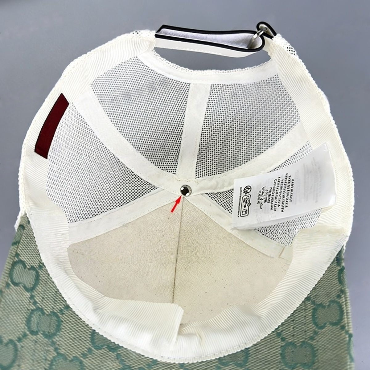 Monogram Patchwork Mesh Breathable Baseball Cap