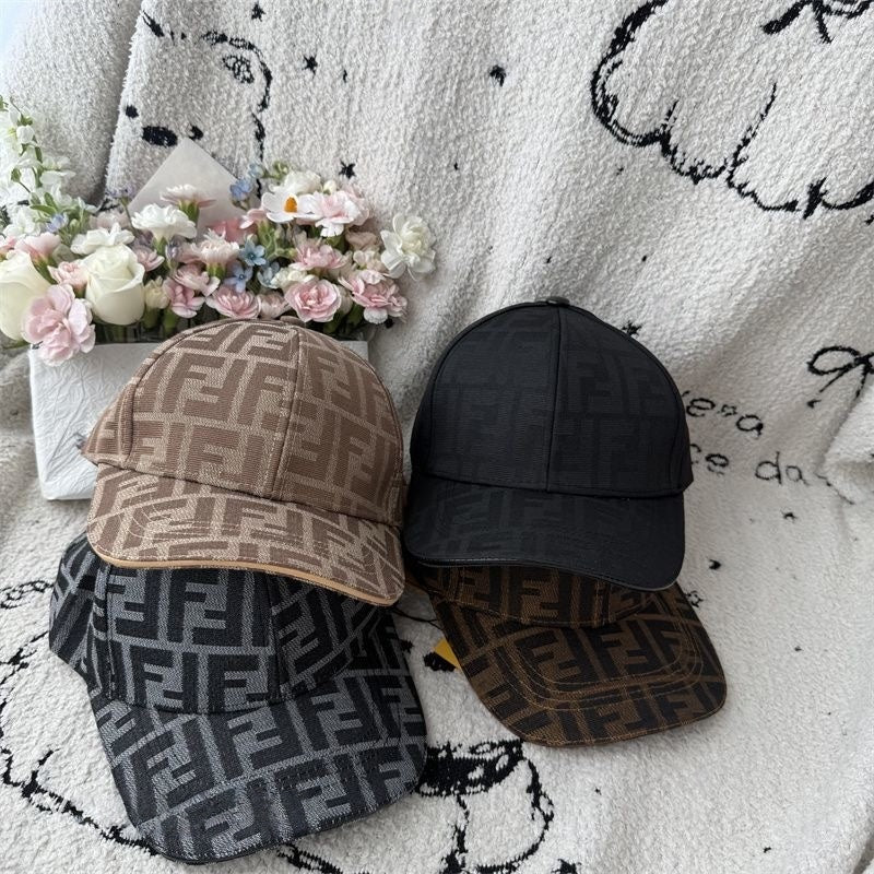 Classic All-Over FF Monogram Casual Baseball Cap