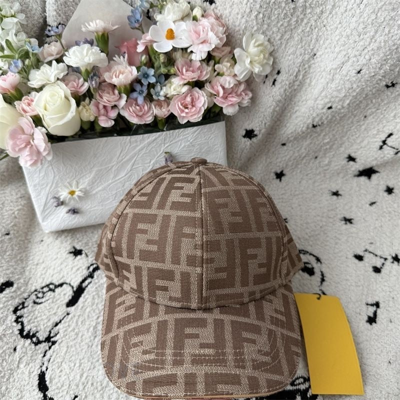 Classic All-Over FF Monogram Casual Baseball Cap