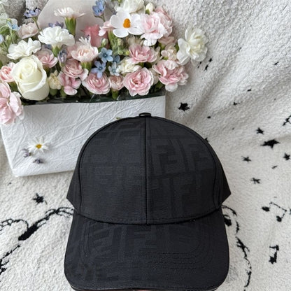 Classic All-Over FF Monogram Casual Baseball Cap