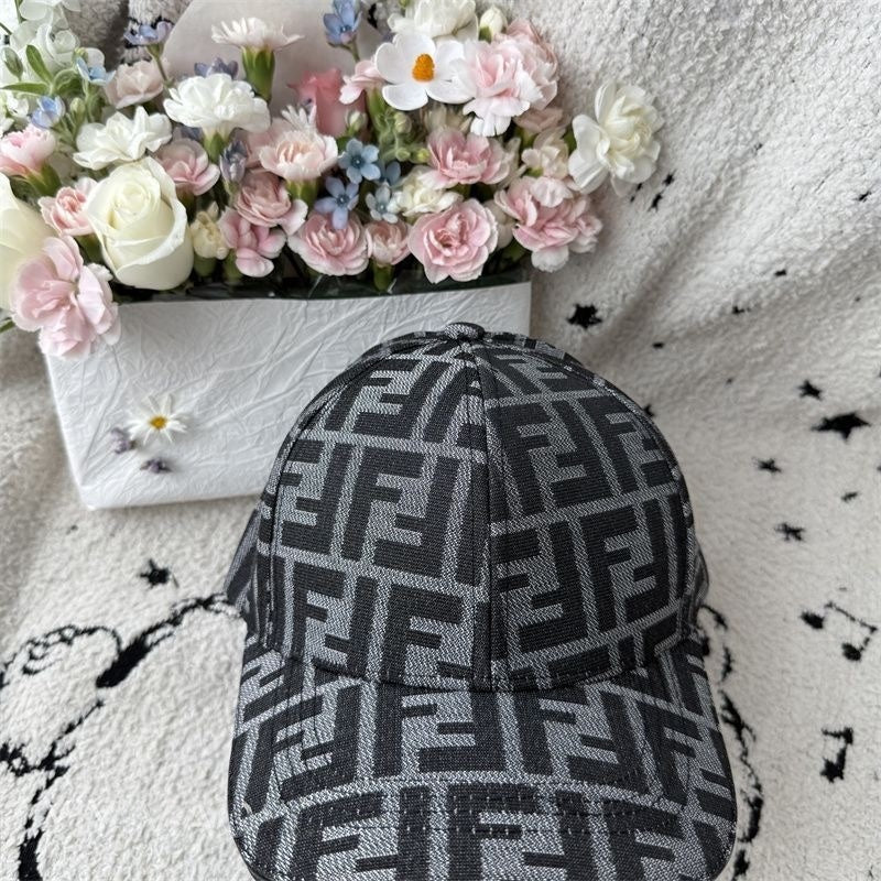 Classic All-Over FF Monogram Casual Baseball Cap