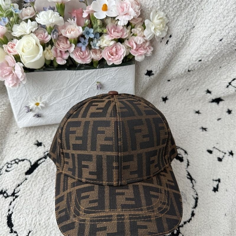 Classic All-Over FF Monogram Casual Baseball Cap