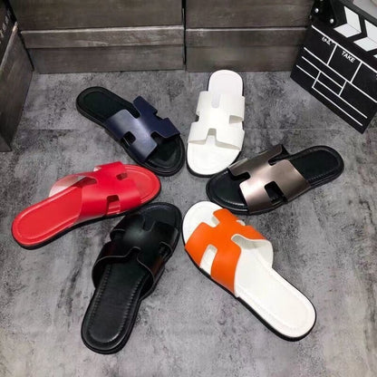Classic H-Cut Flat Casual Slide Sandals