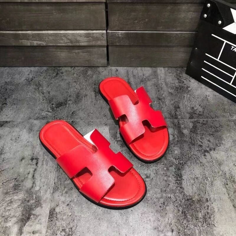 Classic H-Cut Flat Casual Slide Sandals