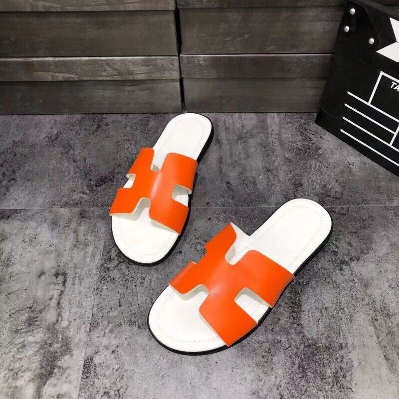 Classic H-Cut Flat Casual Slide Sandals