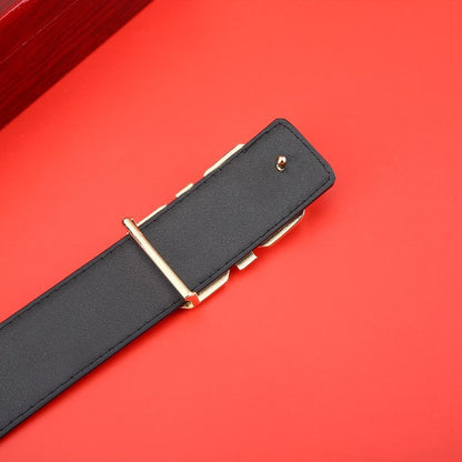 Luxury G Logo Automatic Buckle Embossed Leather Belt for Men