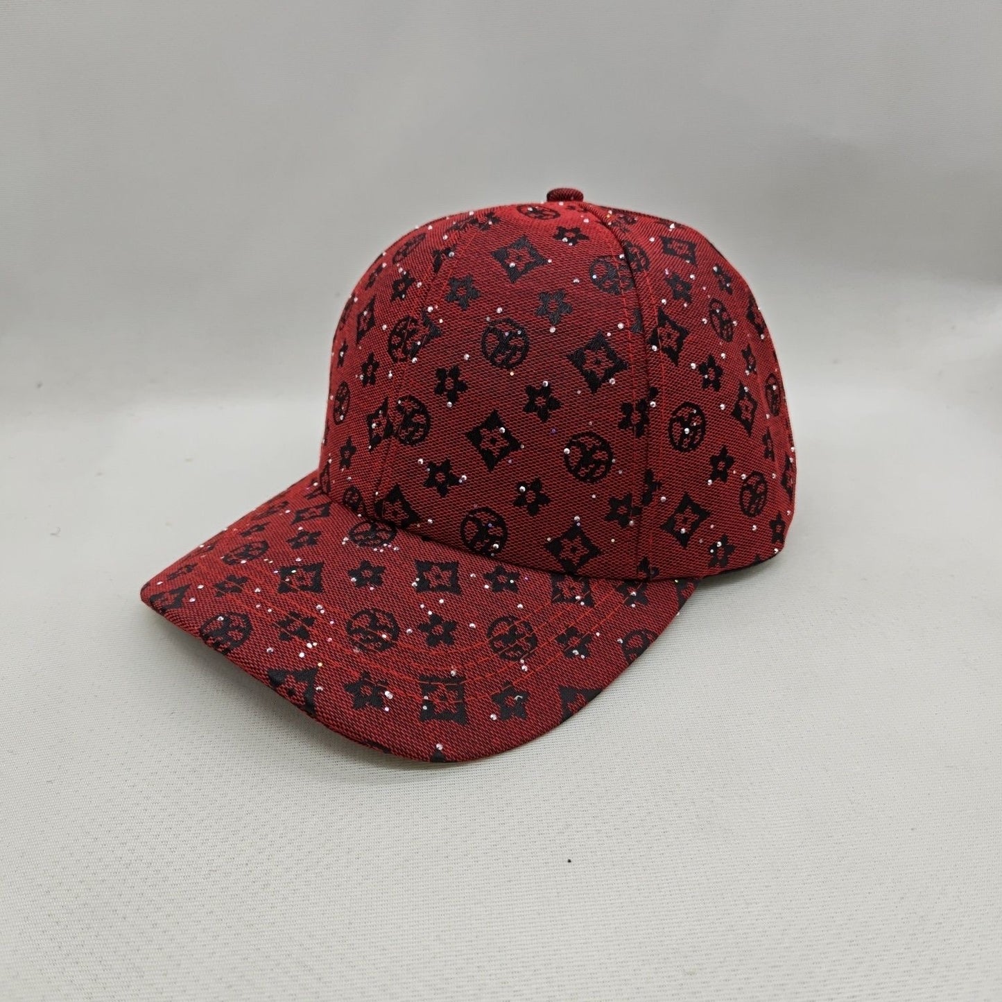 All-over Print Rhinestone Monogram Baseball Cap