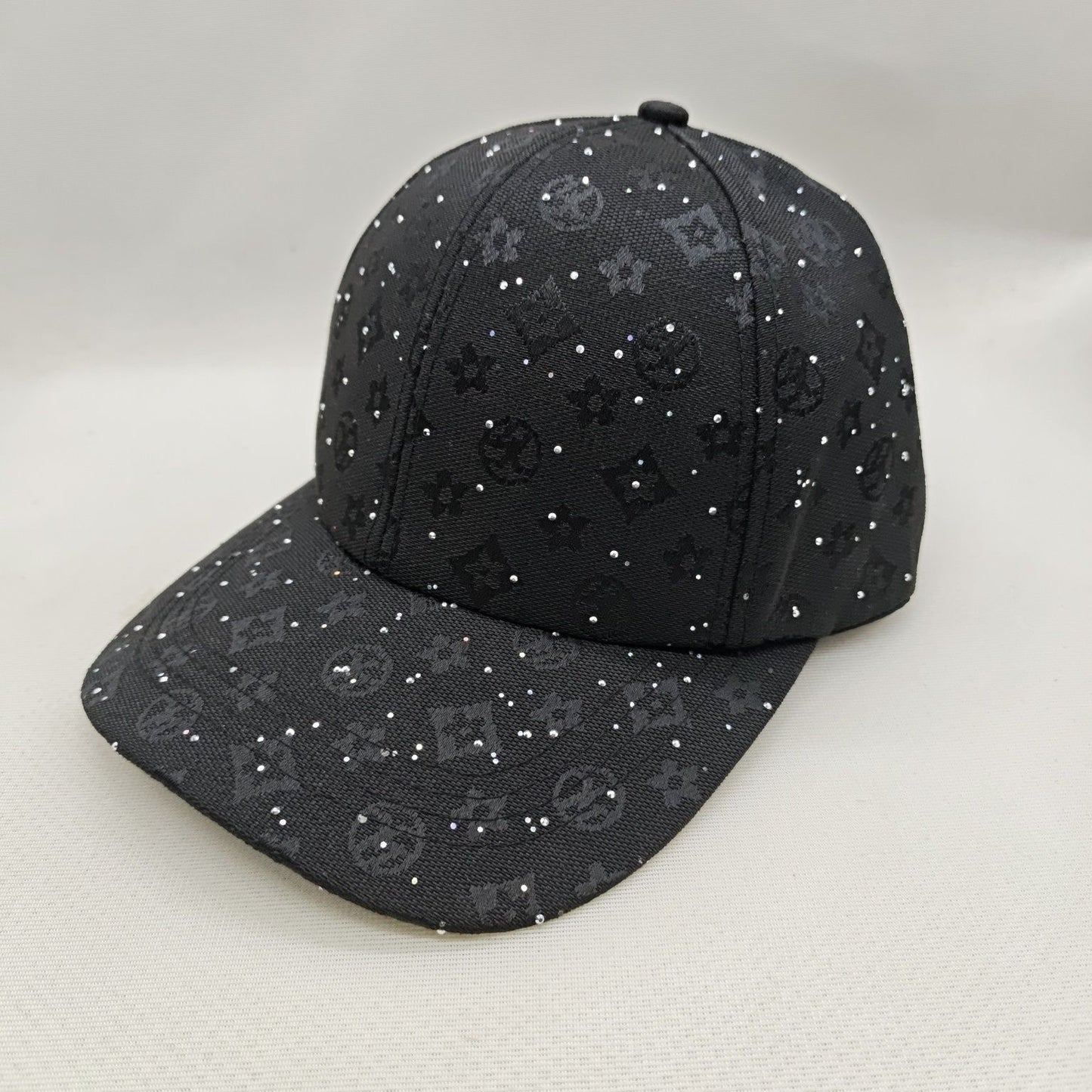 All-over Print Rhinestone Monogram Baseball Cap