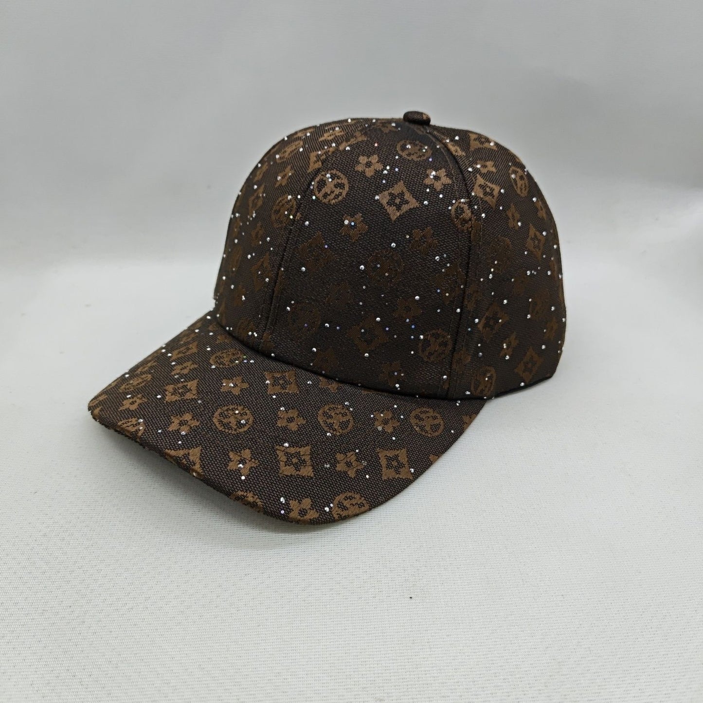 All-over Print Rhinestone Monogram Baseball Cap