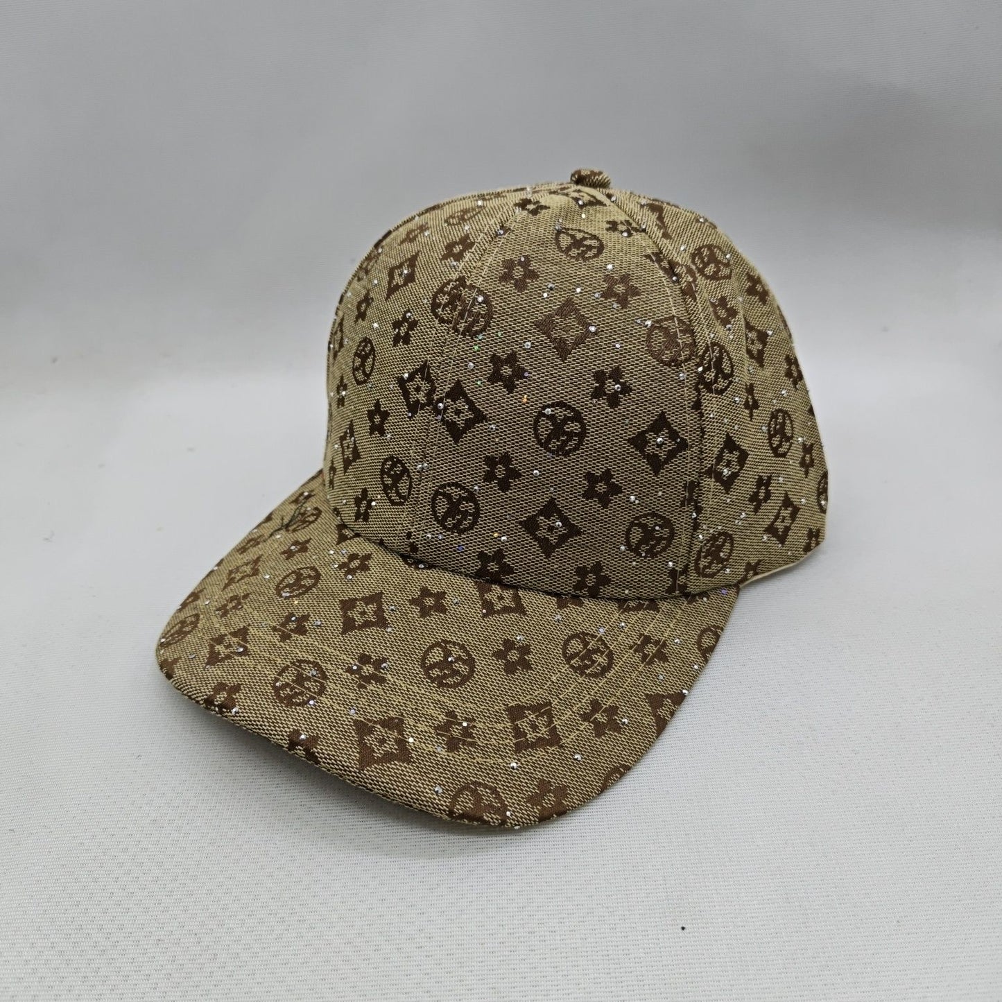 All-over Print Rhinestone Monogram Baseball Cap