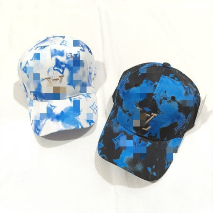 Ink Tie-Dye Embroidered Logo Baseball Cap
