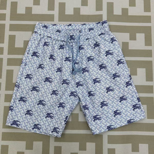 All Over Print Knight Graphic Drawstring Casual Five-Point Shorts