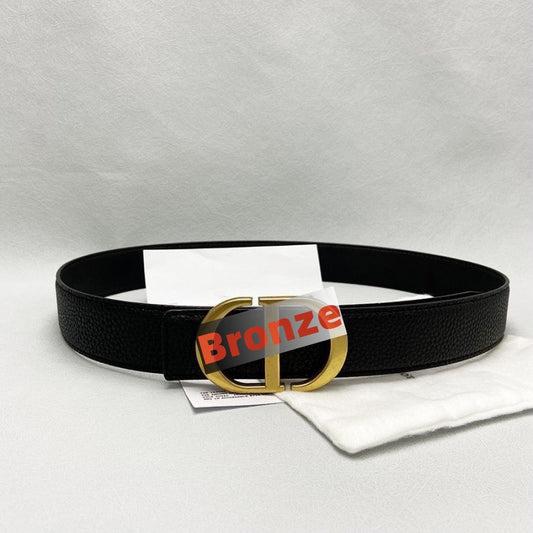【#A245】Leather Belt with Letter Buckle, Business Casual Versatile Waist Belt