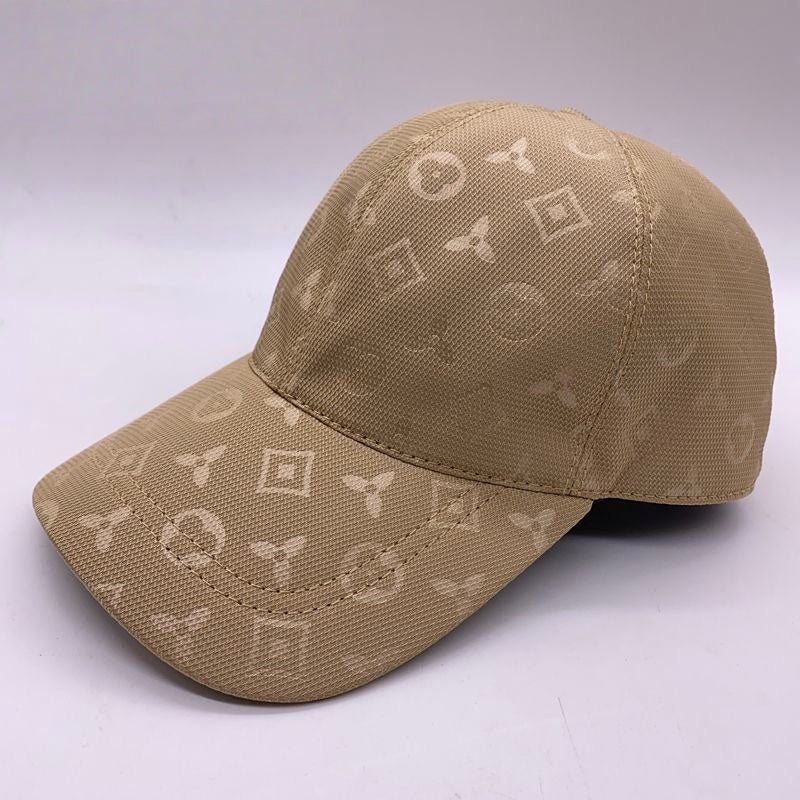 【#A266】Vintage Baseball Cap With All-Over Subtle Print