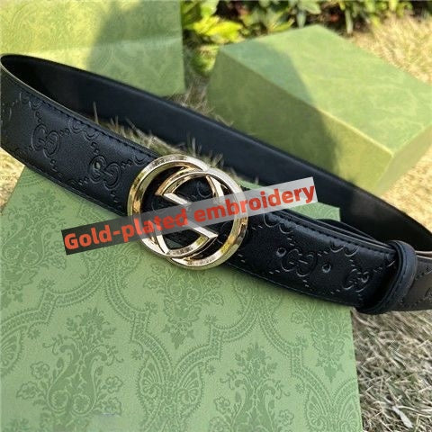 【#A267】Men's Vintage Embossed Pattern Belt With Double Ring Round Metal Pin Buckle