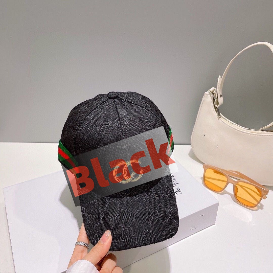 【#A275】Jacquard Baseball Cap With Side Webbing Strap & Metal Ornament