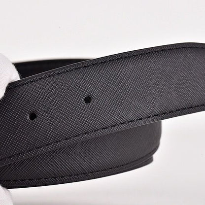 【#A299】Classic British Plaid Pin Buckle Leather Belt, Men's Business Reversible Luxury Waist StrapMen's Genuine Leather Pin Buckle Belt, Cross Grain Dress Waist Strap With Multi-Color Buckle Options