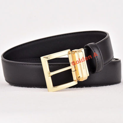 【#A299】Classic British Plaid Pin Buckle Leather Belt, Men's Business Reversible Luxury Waist StrapMen's Genuine Leather Pin Buckle Belt, Cross Grain Dress Waist Strap With Multi-Color Buckle Options