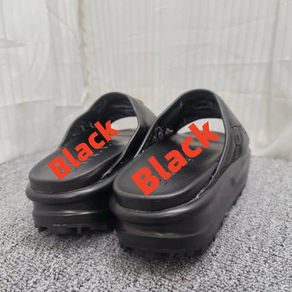 【#A300】Classic British Plaid Pin Buckle Leather Belt, Men's Business Reversible Luxury Waist StrapWomen's Embossed Logo Platform Slide Sandals, Elevated Chunky Sole Outdoor Slip On Slippers
