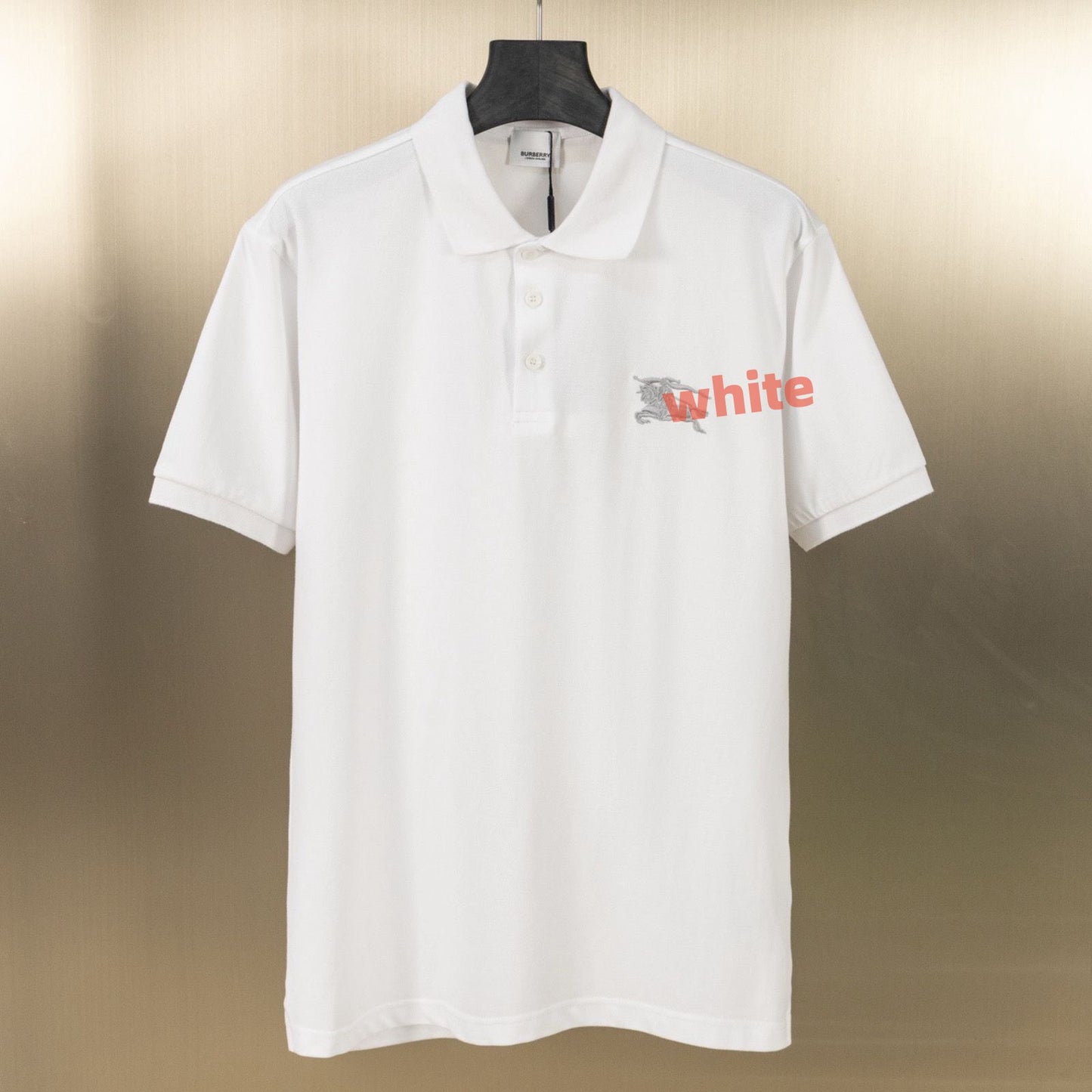 【#A305】Embroidered Collared Polo Shirt, Breathable Pique Short Sleeve Top For Men & Women