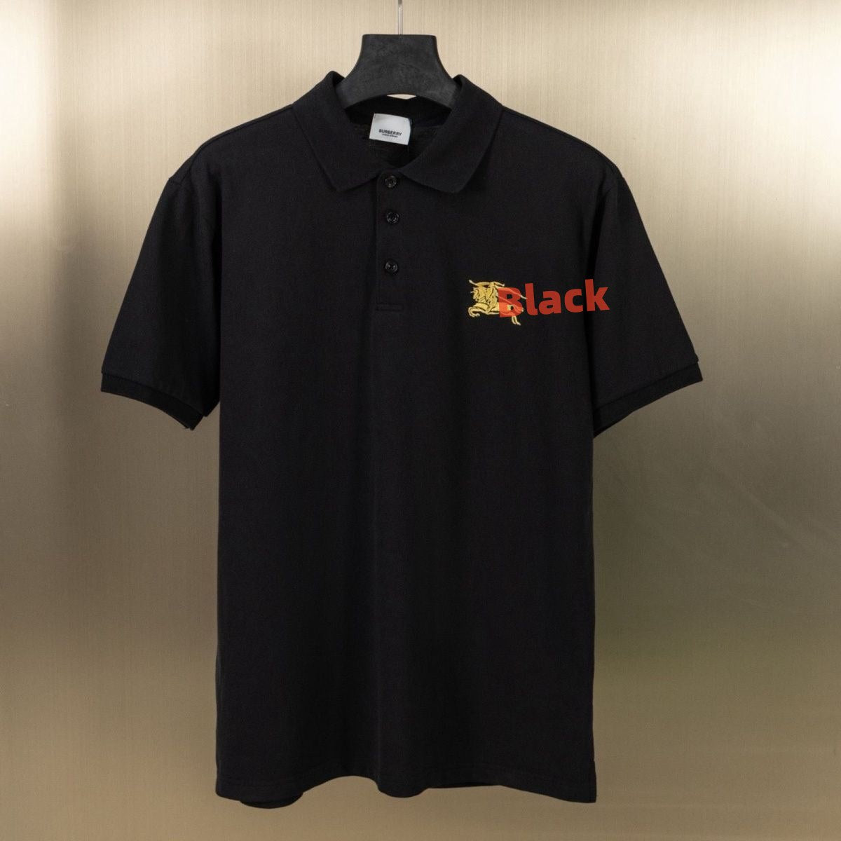 【#A305】Embroidered Collared Polo Shirt, Breathable Pique Short Sleeve Top For Men & Women