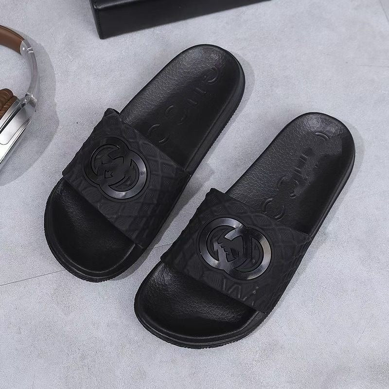 【#A314】Printed Slide Sandals Non-Slip Outdoor Slippers For Men & Women