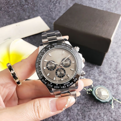 【#A329】Ice Blue Panda Daytona Multi-Functional Men's Chronograph Watch