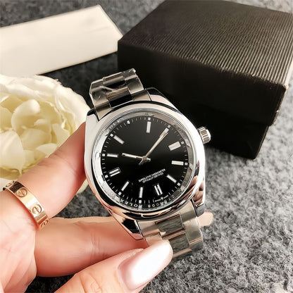 【#A331】Simple Color Dial Oyster Steel Band Men's Watch