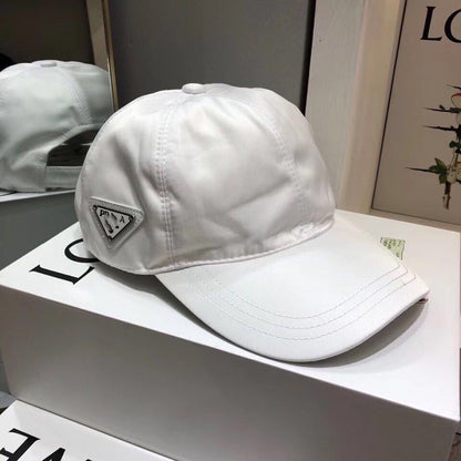 【#A340】Solid Baseball Cap With Side Triangle Metal Tag, Lightweight Breathable Sun Visor Hat For Men & Women