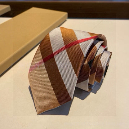 【#A359】Classic Color Block Diagonal Plaid Men Necktie, Versatile Accessory Tie For Business Wedding Formal Wear