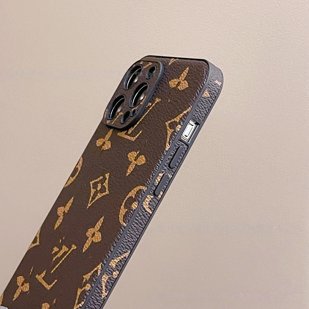 【#A362】Vintage All-Over Floral Leather Phone Case, Full Camera Coverage Anti-Scratch Anti-Slip Luxury Universal Cover