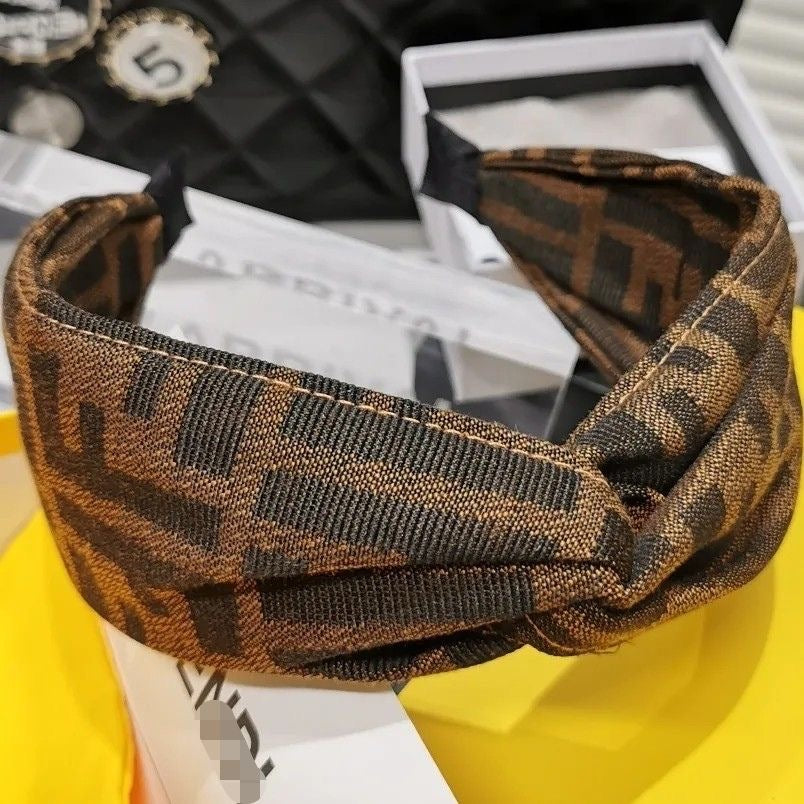 【#A410】Vintage Geometric Jacquard Twist Wide Headband, Luxury Non-slip Hair Band For Daily Washing Face