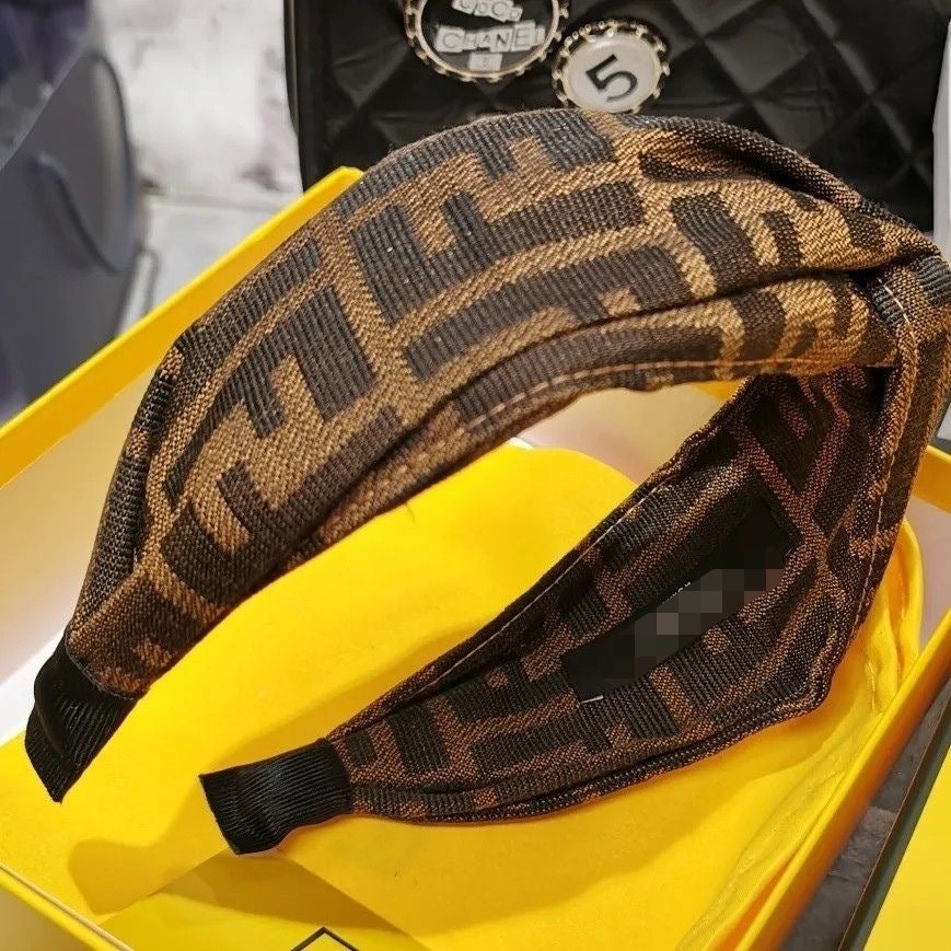 【#A410】Vintage Geometric Jacquard Twist Wide Headband, Luxury Non-slip Hair Band For Daily Washing Face